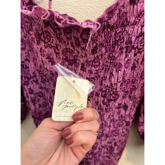 NWT Free People Smock it To Me Mini Dress Size XS - Picture 6 of 7